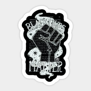 Black Lives Matter- invert design Sticker